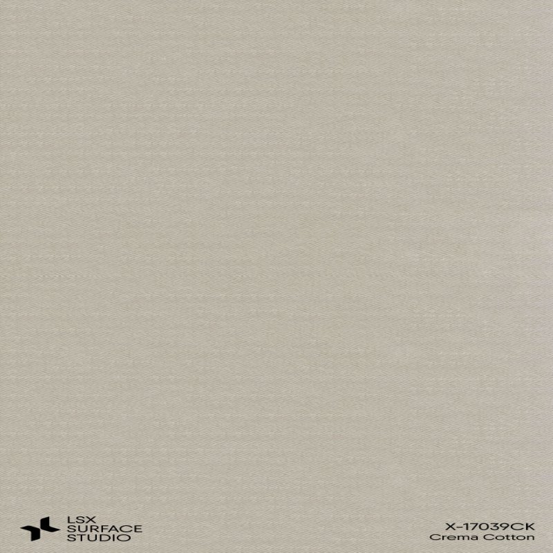 แผ่นลามิเนต สี Crema Cotton ผิวผ้า
