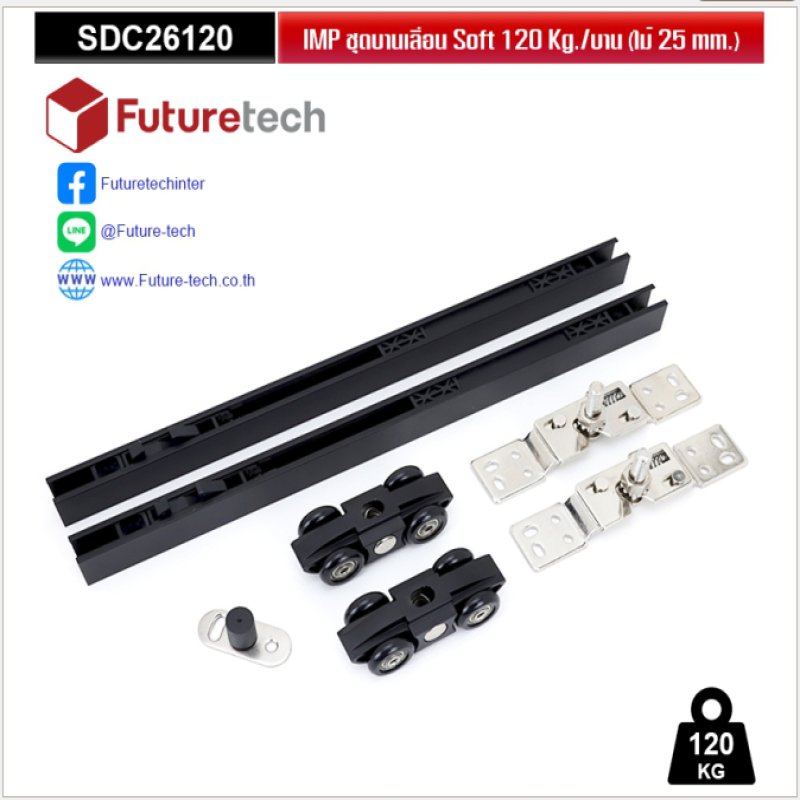 อุปกรณ์บานเลื่อนประตูบานไม้