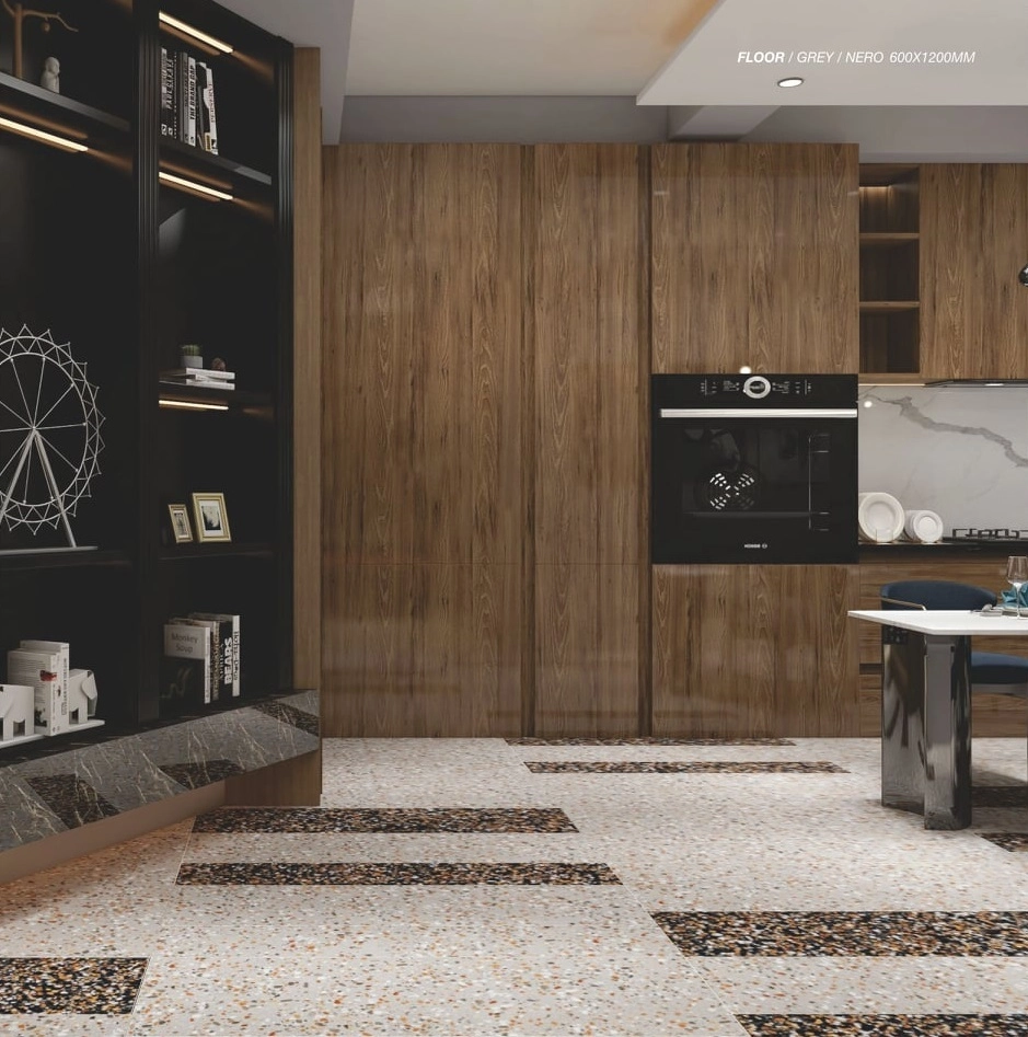 กระเบื้อง พื้น DAUGRES 60x60cm GRAVEL STONE NEROBG60D17SL