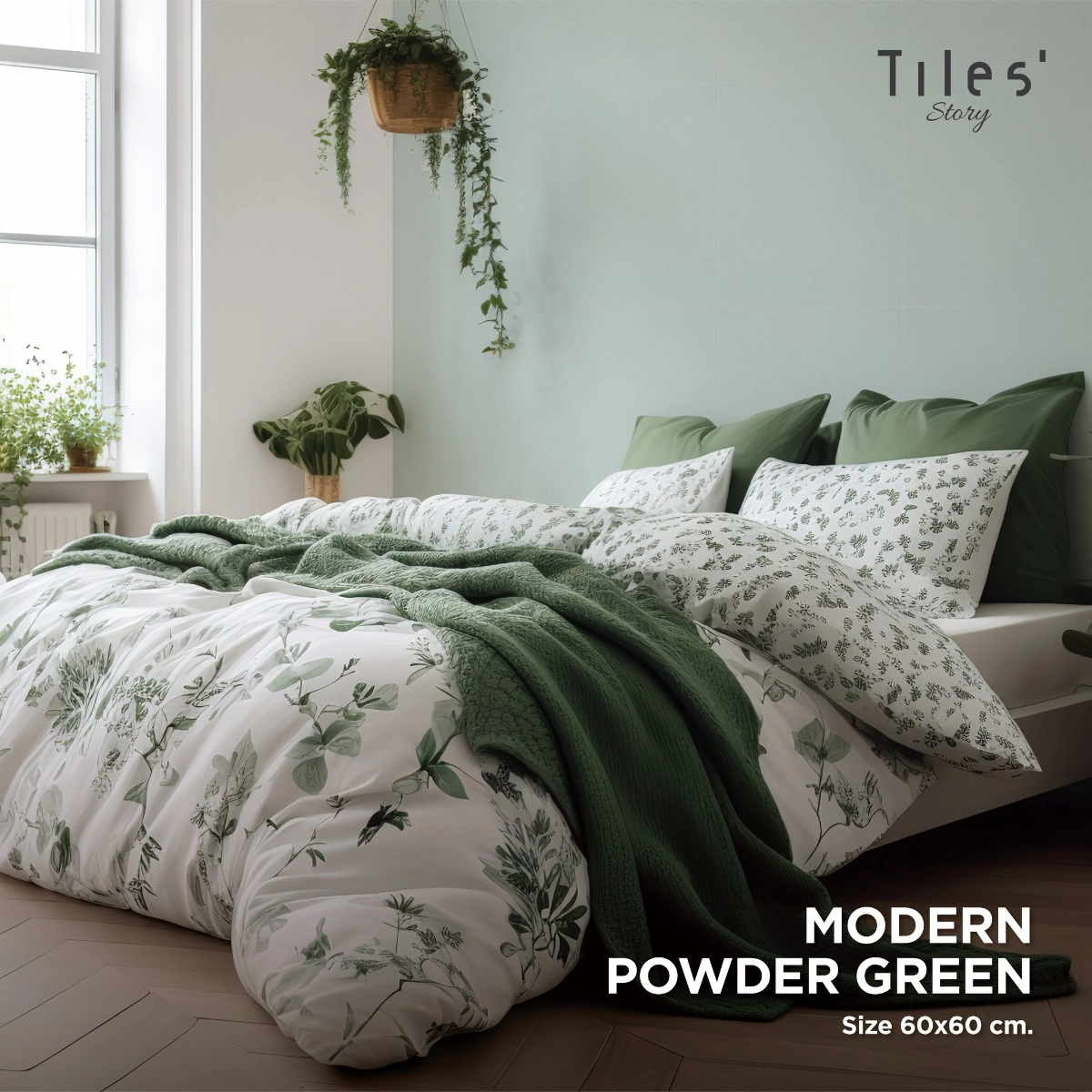 กระเบื้อง พื้น MARCO POLO 60x60cm MODERN POWDER GREEN CZ6740