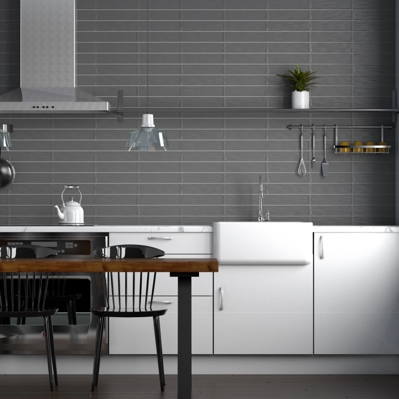 กระเบื้อง ผนัง GRAND VIVA 6.5x26.6cm SOLID SUBWAY D.GR M DMG-2610M