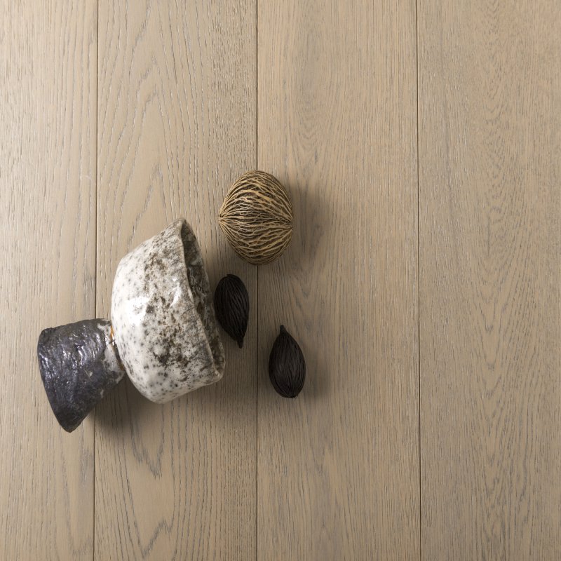 Engineered Wood Flooring  (Multi Layers) : Natural Grey Brush