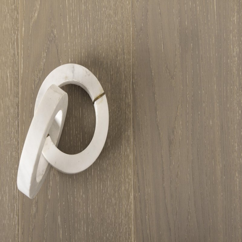 Engineered Wood Flooring  (Multi Layers) : Vintage Grey White Grain Brush