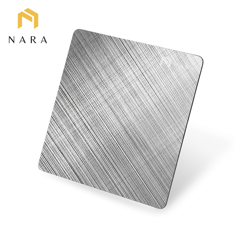 แผ่นสแตนเลสสีเงิน ครอสแฮร์ไลน์ (Cross Hairline)