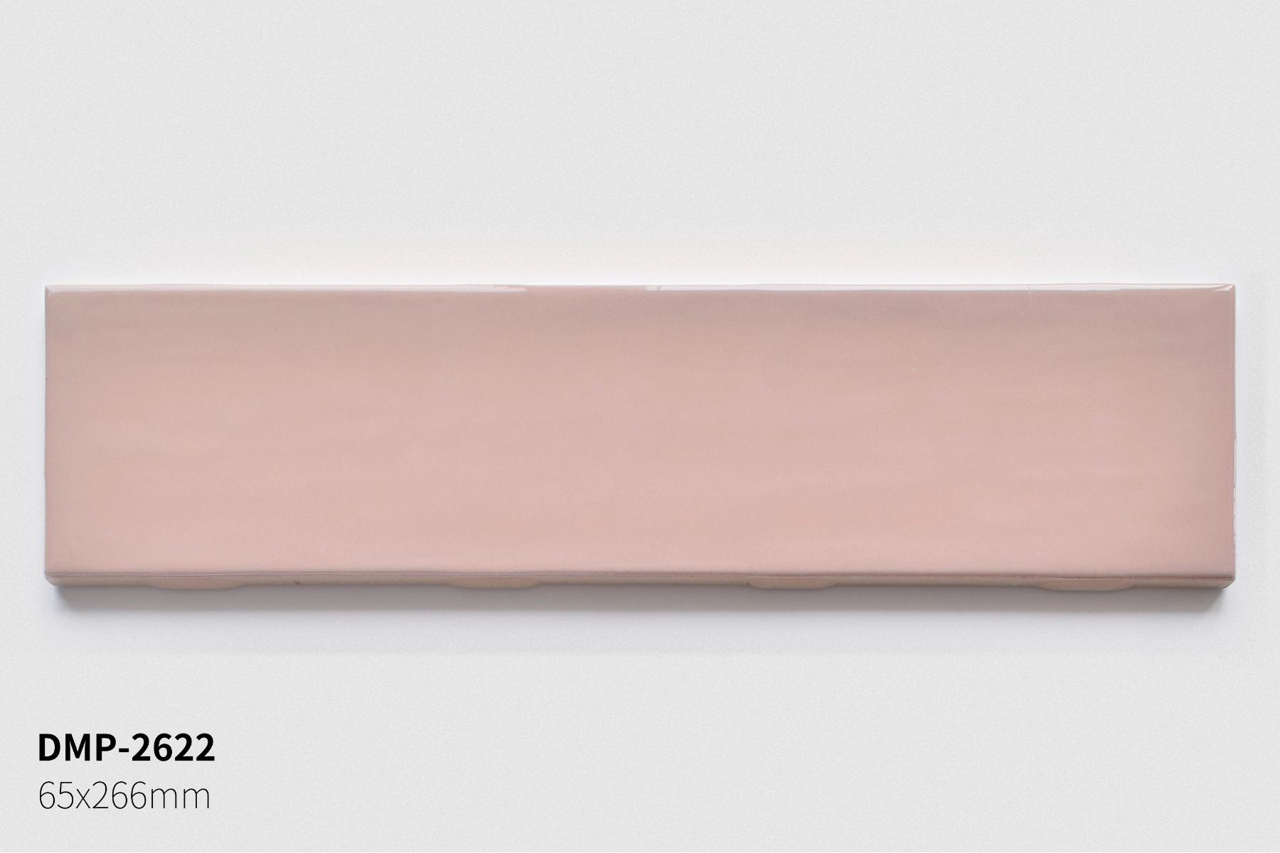 กระเบื้อง ผนัง GRAND VIVA 6.5x26.6cm SOLID SUBWAY PINK GL DMP-2622