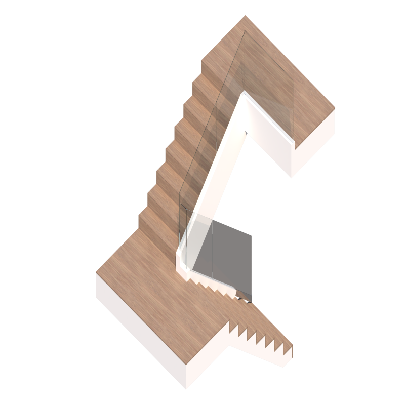 ชุดราวกันตกกระจก +  รางรับกระจก (แบบซ่อน) กระจกเทมเปอร์ พ่นทราย 10 มิล