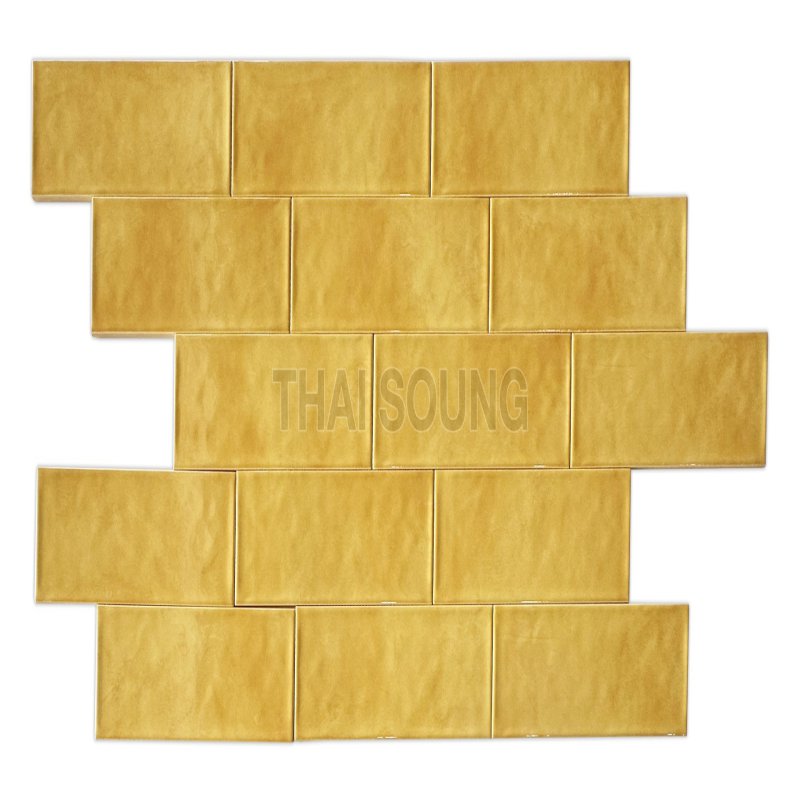 ROME SUBWAY YELLOW GLOSSY RAN16 10x30