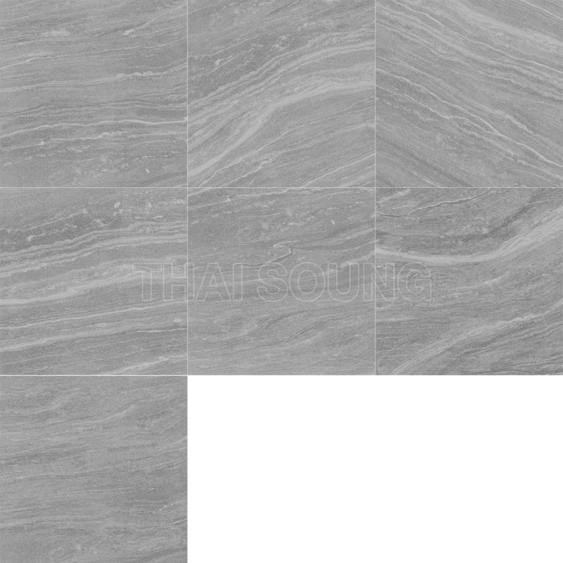 TALC FLOWING DARK GREY MATT TEXTURE RAN7 R10 60x60