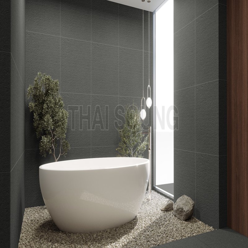 PEPPER GREY ROUGH R10 60x60