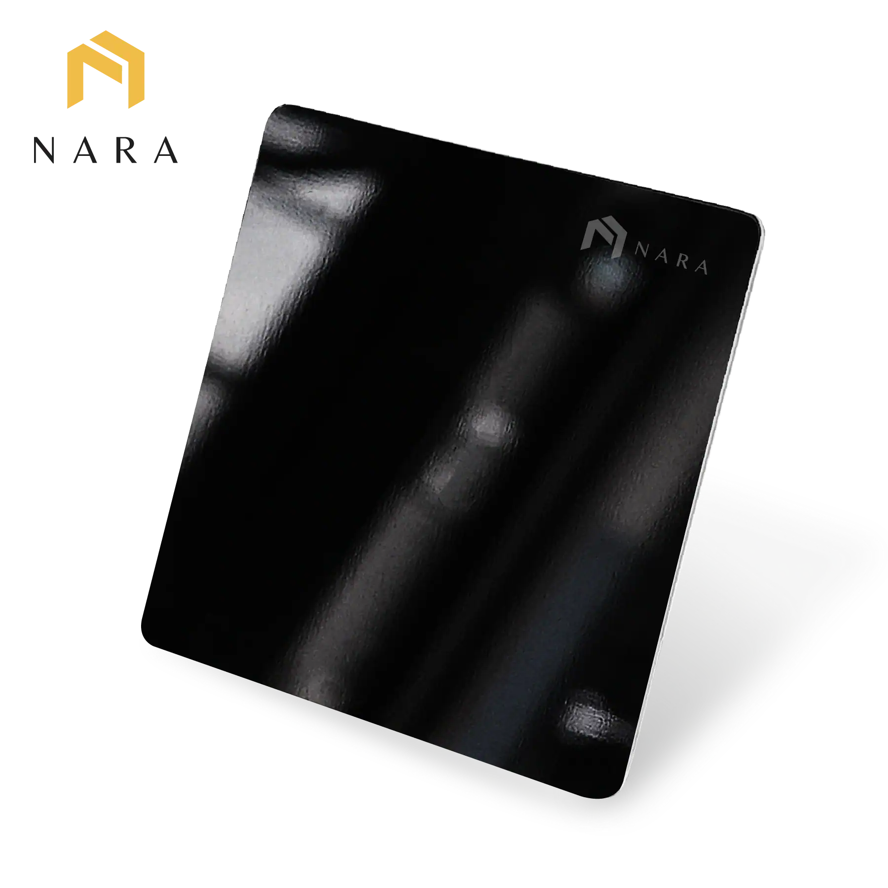 แผ่นสแตนเลสสีดำเจ็ทแบล็ค ผิวเงา (Super Mirror)