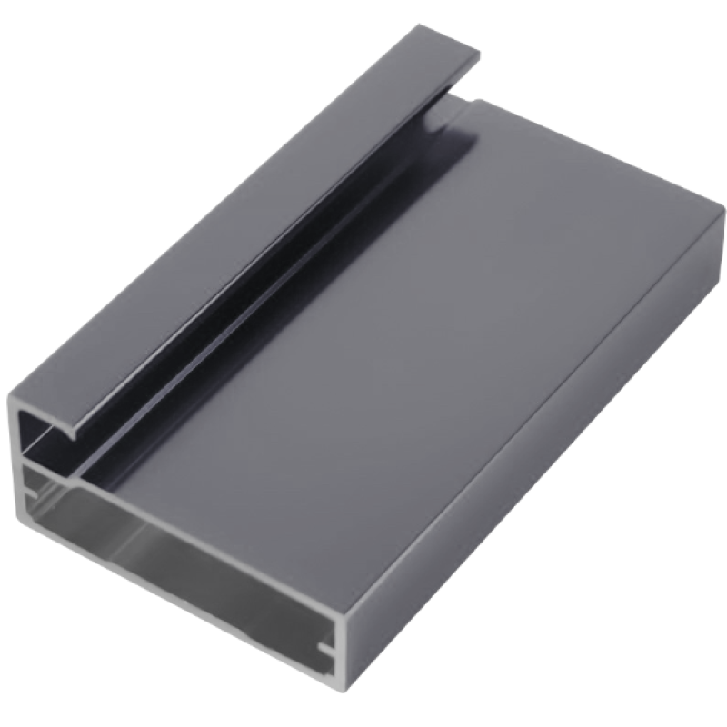 บานเฟรมอลูมิเนียม รุ่นกรอบเฟรมข้างกว้าง 45 มม. สี Graphite