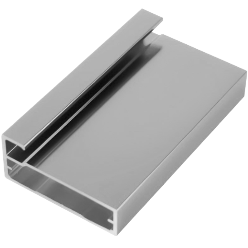 บานเฟรมอลูมิเนียม รุ่นกรอบเฟรมข้างกว้าง 45 มม. สี Light Grey