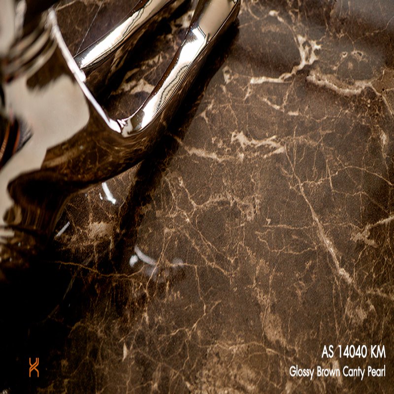 แผ่นลามิเนต สี Glossy Brown Canty Pearl