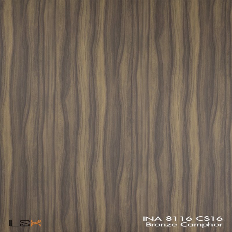 แผ่นลามิเนต สี Bronze Camphor ผิวไม้